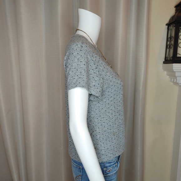 MONROW CROPPED POCKET TEE IN GREY, M - Picture 4 of 9